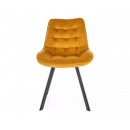 Стул SIGNAL MONTI Velvet Bluvel 68 карри/черный, поворотный